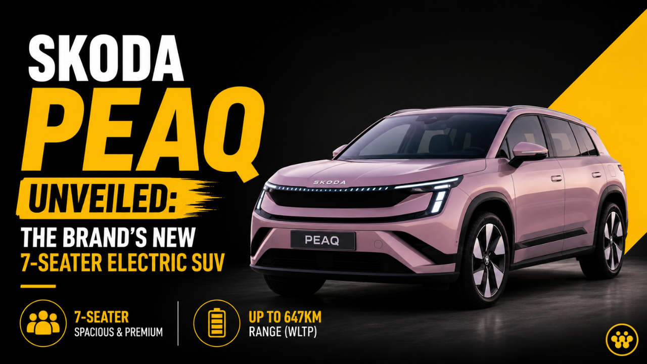 Skoda Peaq Unveiled: The Brand’s New Flagship 7-Seater Electric SUV