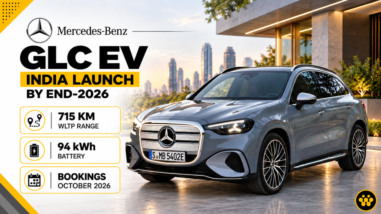 Mercedes-Benz GLC EV India Launch Confirmed for Late 2026: Bookings Open in October