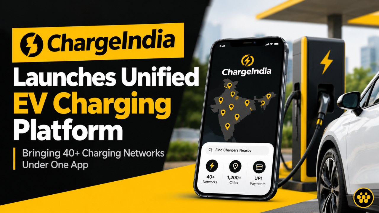 ChargeIndia Launches Unified EV Charging Platform: Bringing 40+ Networks Under One App to Solve Grid Fragmentation
