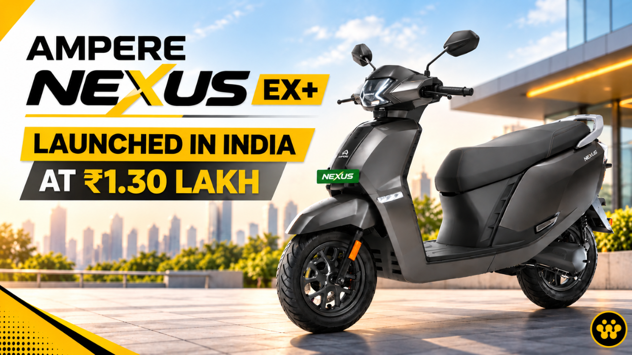 Ampere Nexus EX+ Electric Scooter Launched in India at Rs 1.30 Lakh: All Details Inside