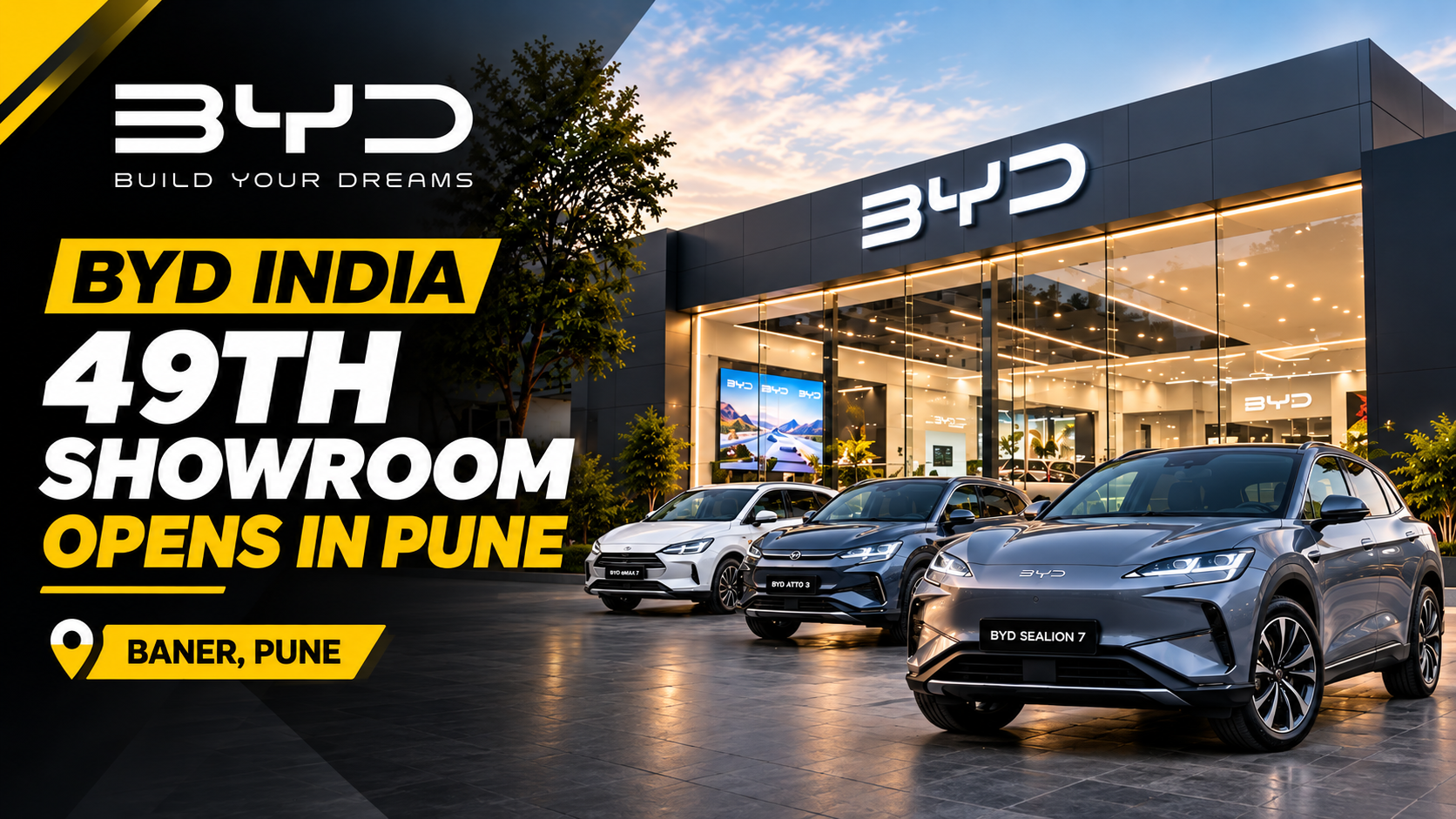 Driving the Electric Revolution: BYD India Opens 49th Showroom in Pune