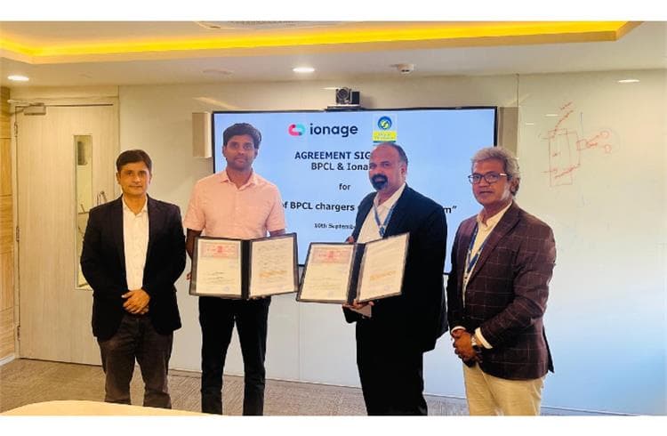 BPCL and IONAGE extend partnership to further widen EV charging network