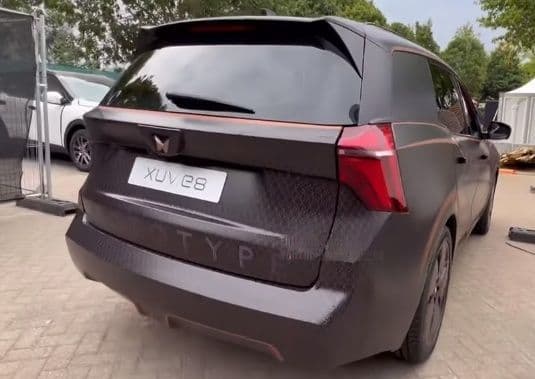 Spy photos revealed: Mahindra XUV.e8 found testing
