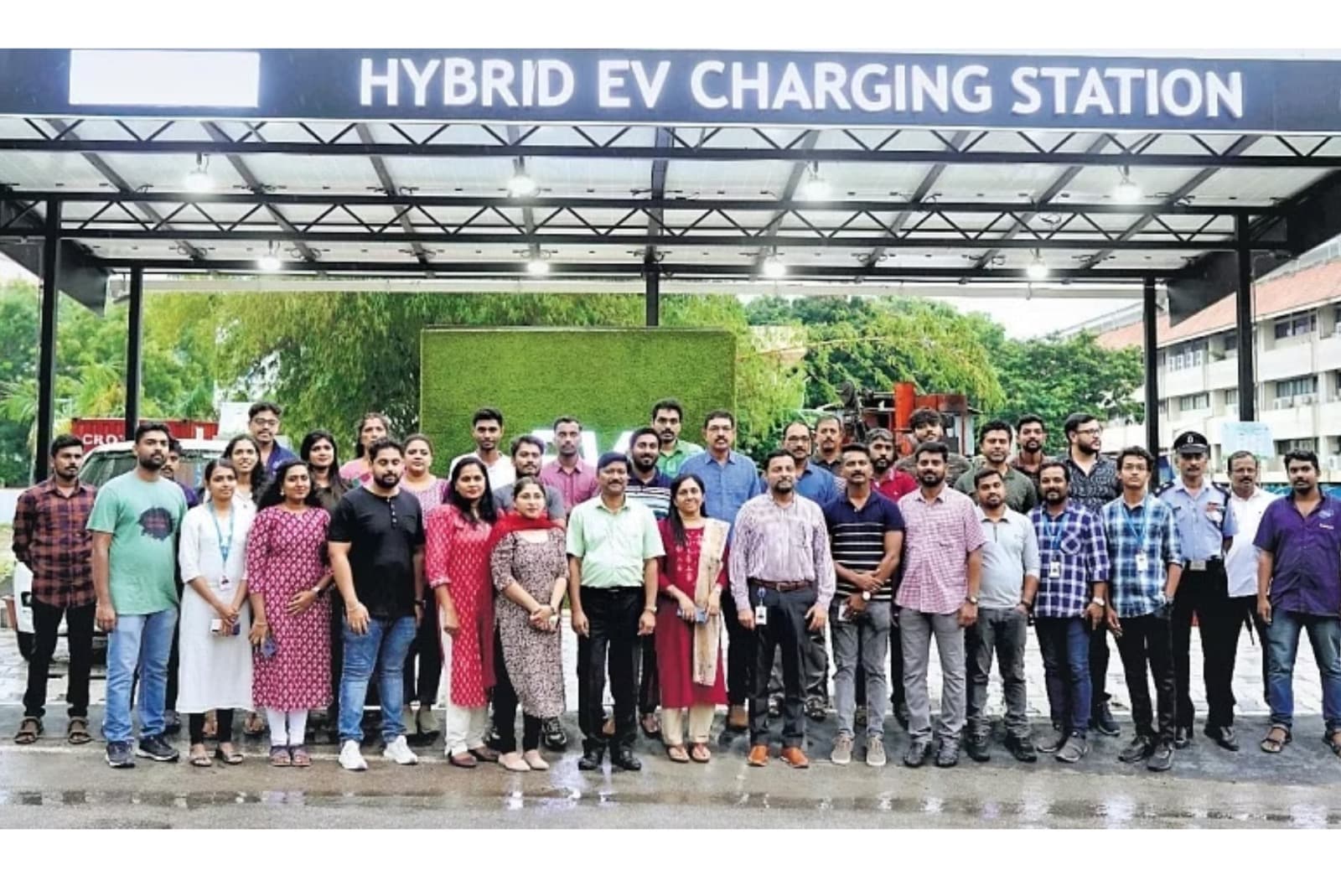 First solar-powered EV charging station opens at Technopark.