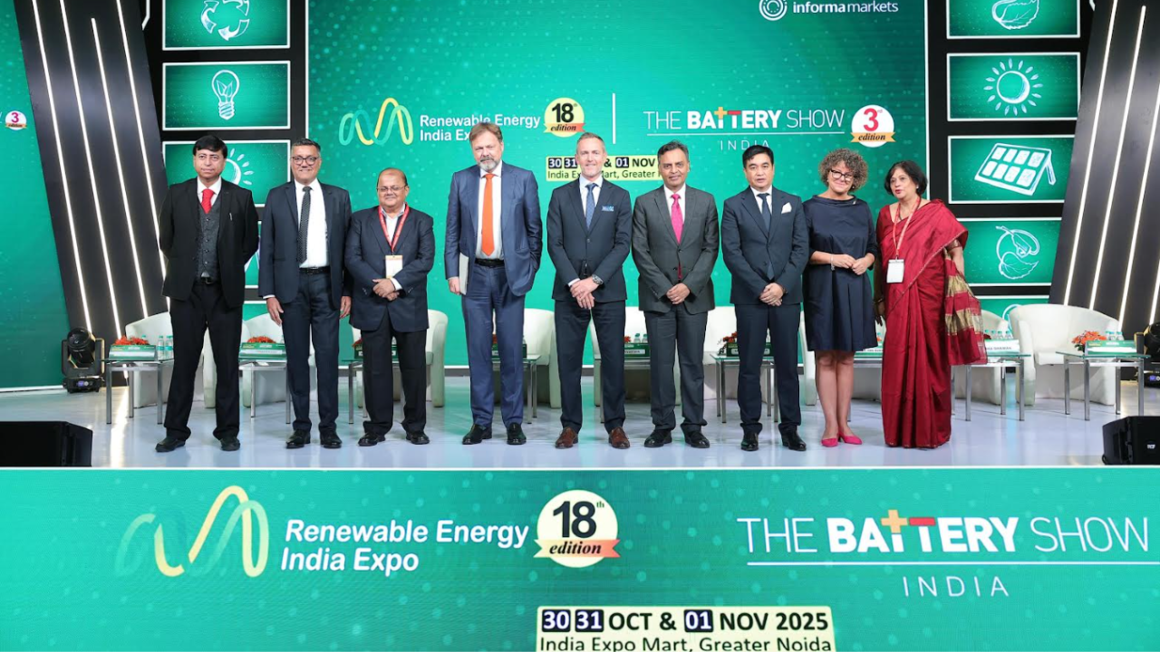 REI Expo 2025: India "Steadily Progressing" to 500 GW Target; New Solar & Battery Tech Unveiled