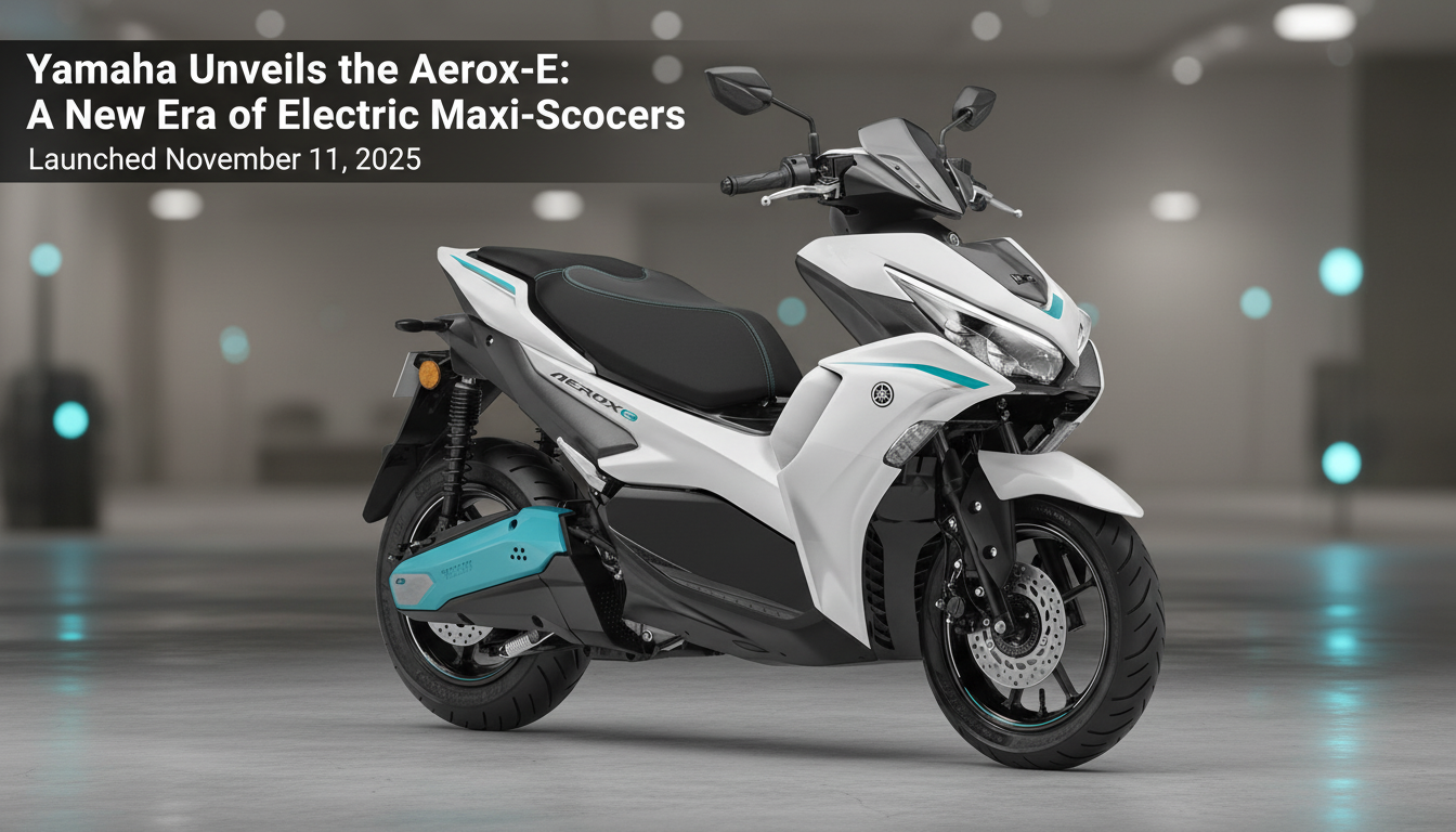 Yamaha Unveils the Aerox-E: A New Era of Electric Maxi-Scooters Launched November 11, 2025