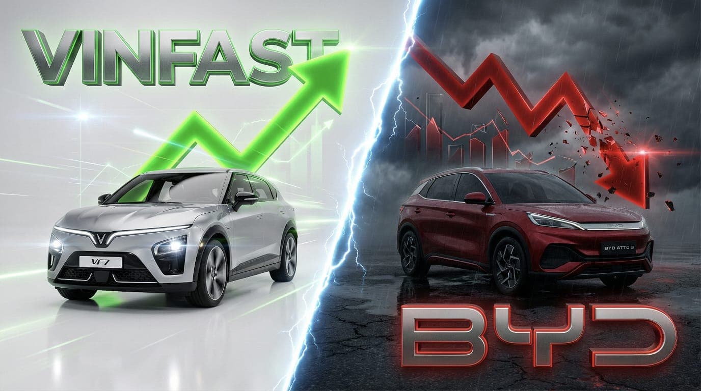 VinFast Overtakes BYD & Kia: The December EV "Inversion" Explained