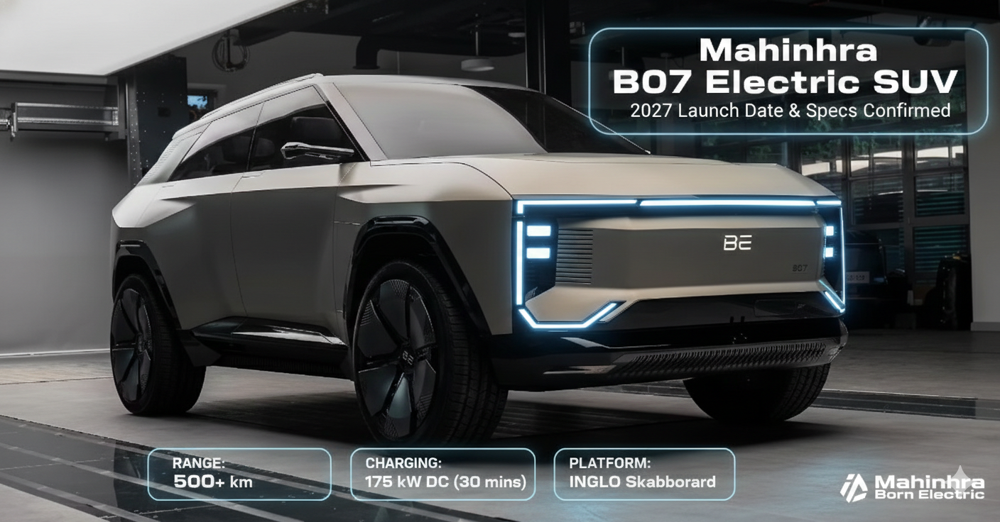 Mahindra B07 Electric SUV Confirmed for 2027 Launch: What to Expect from the BE.07 Successor