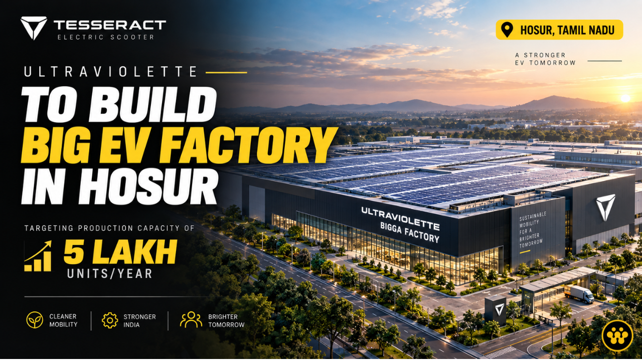 Ultraviolette Announces 'BIGGA' Manufacturing Plant in Hosur to Supercharge EV Production