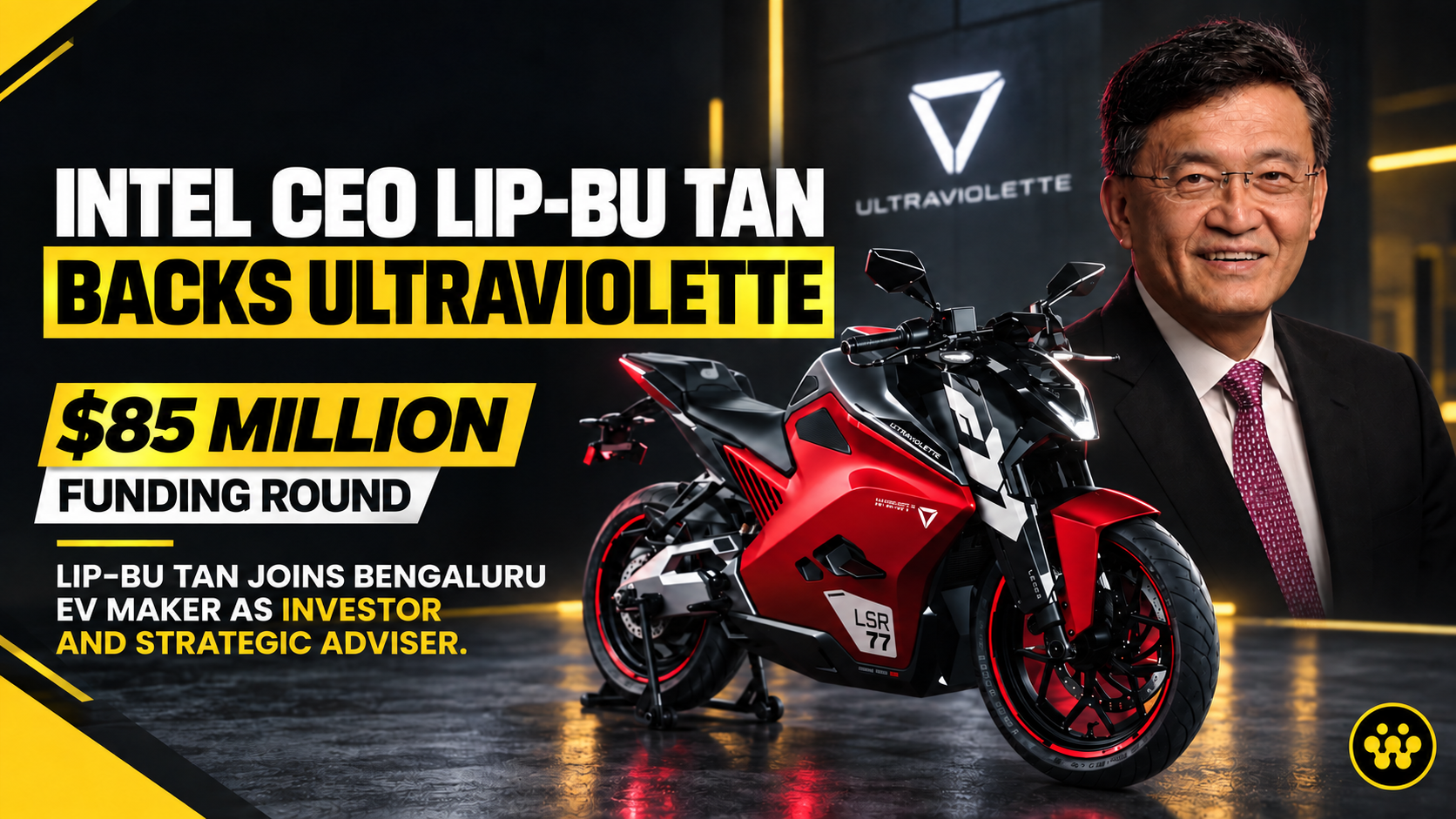Intel CEO Lip-Bu Tan Backs Ultraviolette as Indian EV Star Raises $85 Million