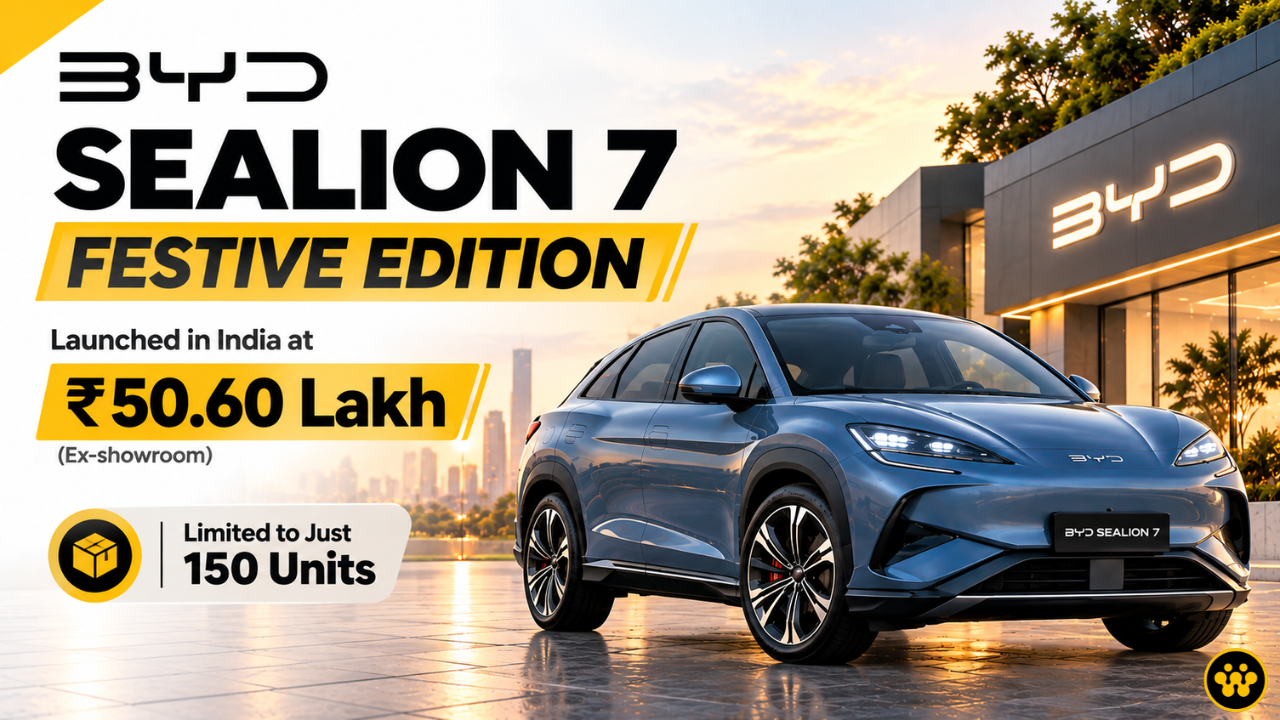 BYD SEALION 7 Festive Edition Launched in India at ₹50.60 Lakh; Limited to Just 150 Units