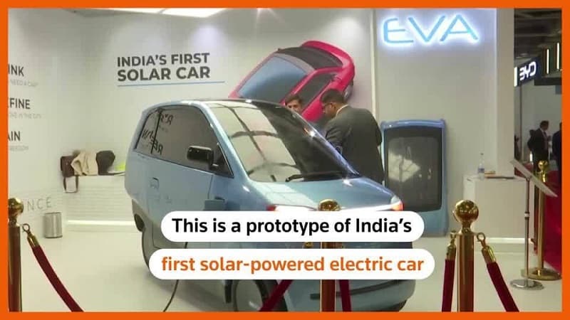 India’s first solar-power electric vehicle showcases in Auto Expo 2023